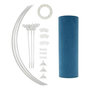 Voir la diapositive 4 : ATMOSPHERA Abat-Jour en Velours  Beline  30cm Bleu Canard