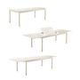 Voir la diapositive 6 : SWEEEK Table de jardin CHARLESTON extensible aluminium, 8 places, 210/300 x 100 x 75,5 cm