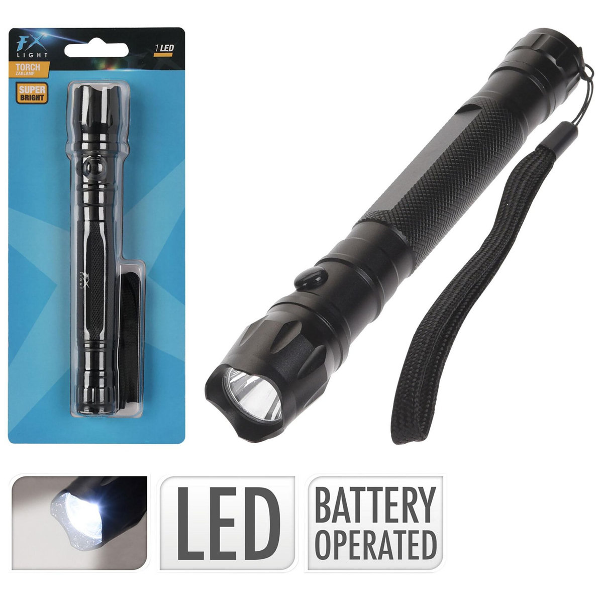 FX LIGHT Lampe de poche 16 cm  80 Lumens - LED FX LIGHT