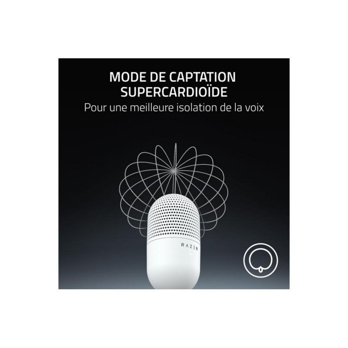 Razer Microphone Razer Seiren V3 Mini White