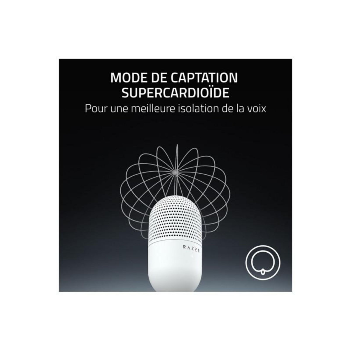 Razer Microphone Razer Seiren V3 Mini White