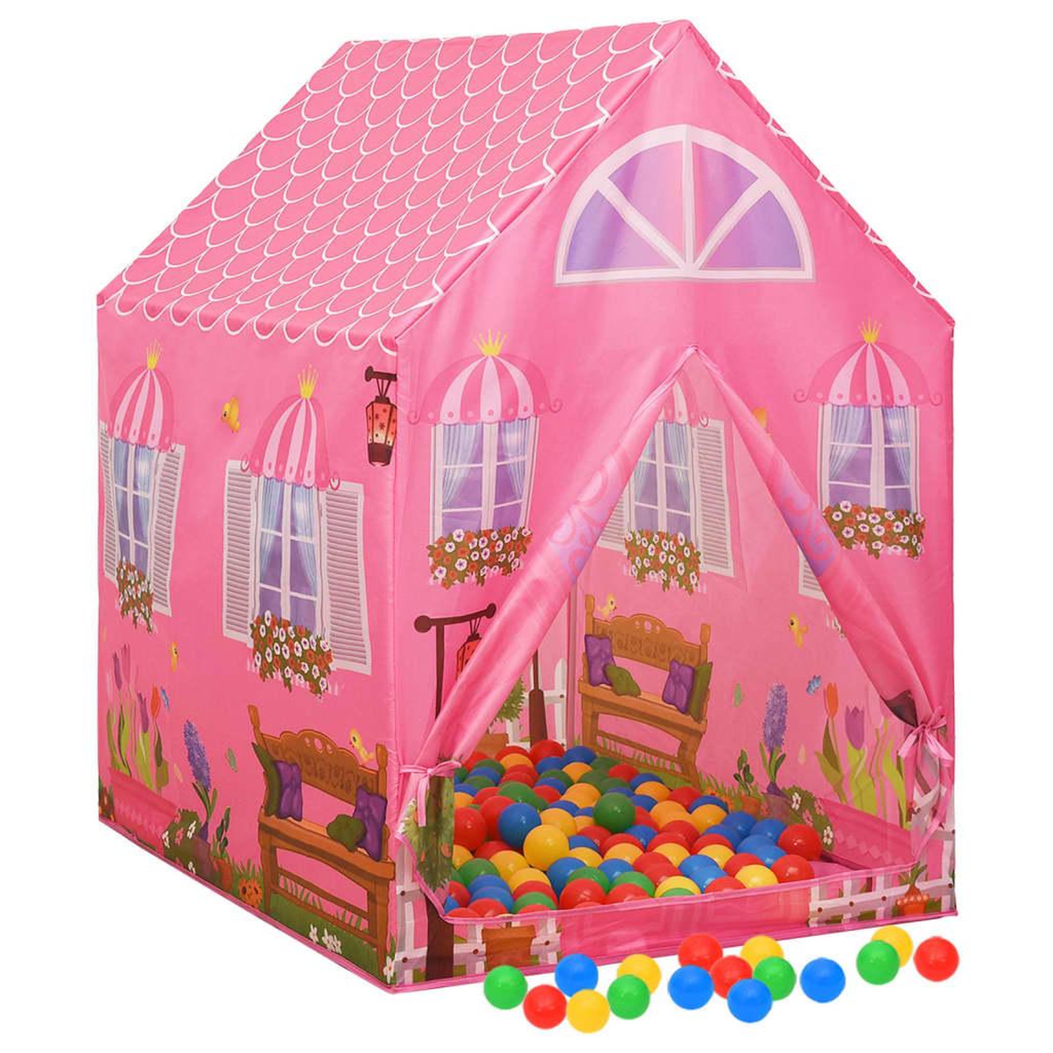 Voir la diapositive 3 : VIDAXL Tente de jeu pour enfants rose 69x94x104 cm