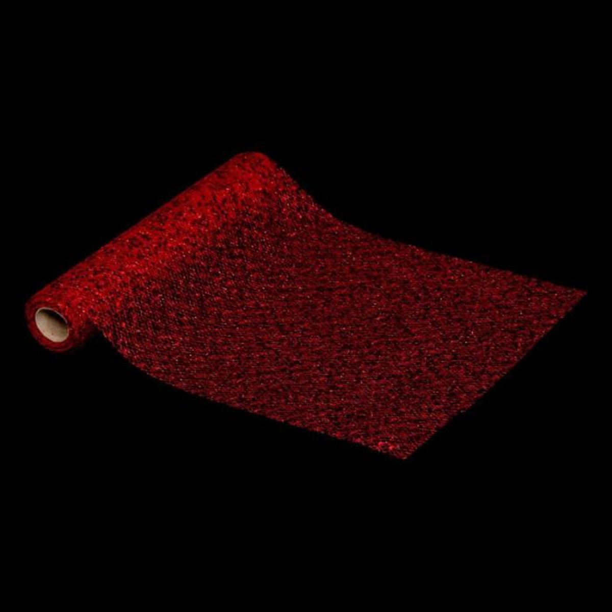 FEERIC LIGHT & CHRISTMAS Chemin de Table Sequins  Colorama  28x300cm Rouge