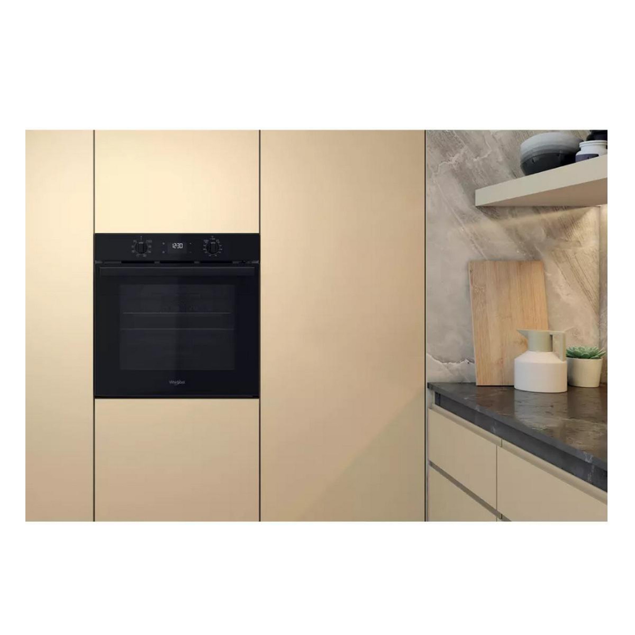 Voir la diapositive 4 : Whirlpool Four intégrable 71l 60cm pyrolyse + hydrolyse noir - omr55rr0b