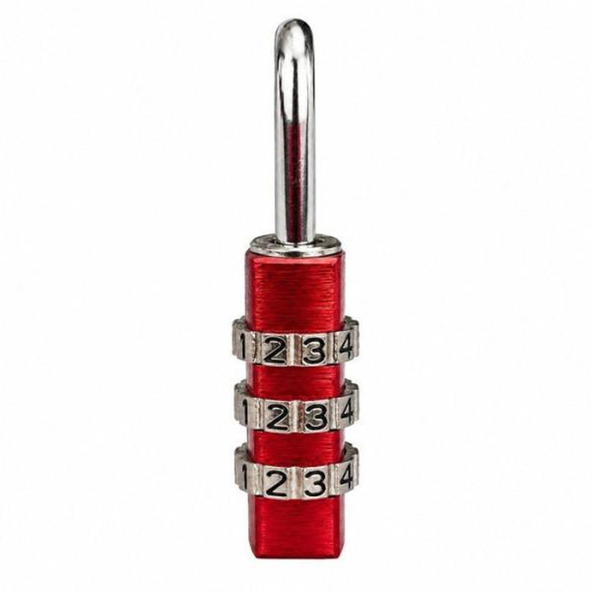 Voir la diapositive 6 : ABUS Cadenas a combinaison - ABUS - 145/30 - 3 chiffres - Aluminium rouge - Sans clé