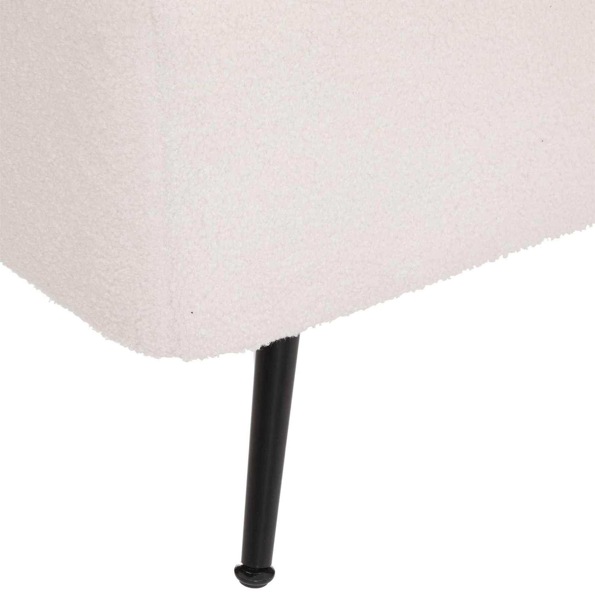 Voir la diapositive 5 : ATMOSPHERA Banc de rangement en velours aurora - blanc
