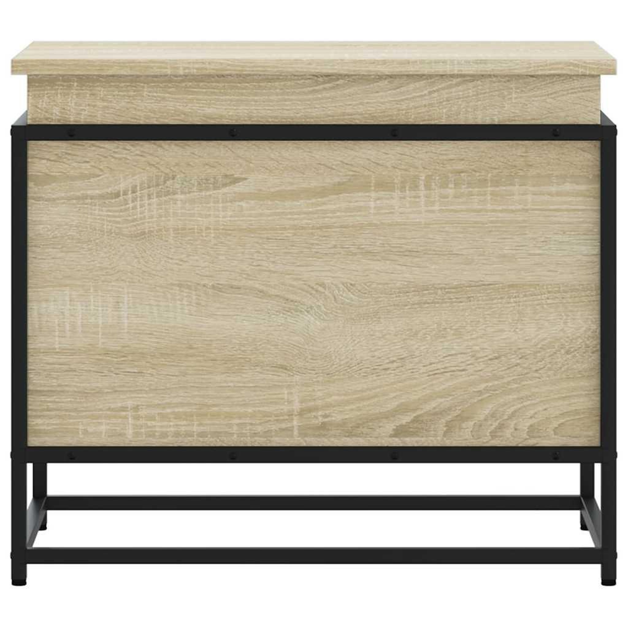 Voir la diapositive 4 : VIDAXL Boîte de rangement avec couvercle chene sonoma bois ingenierie