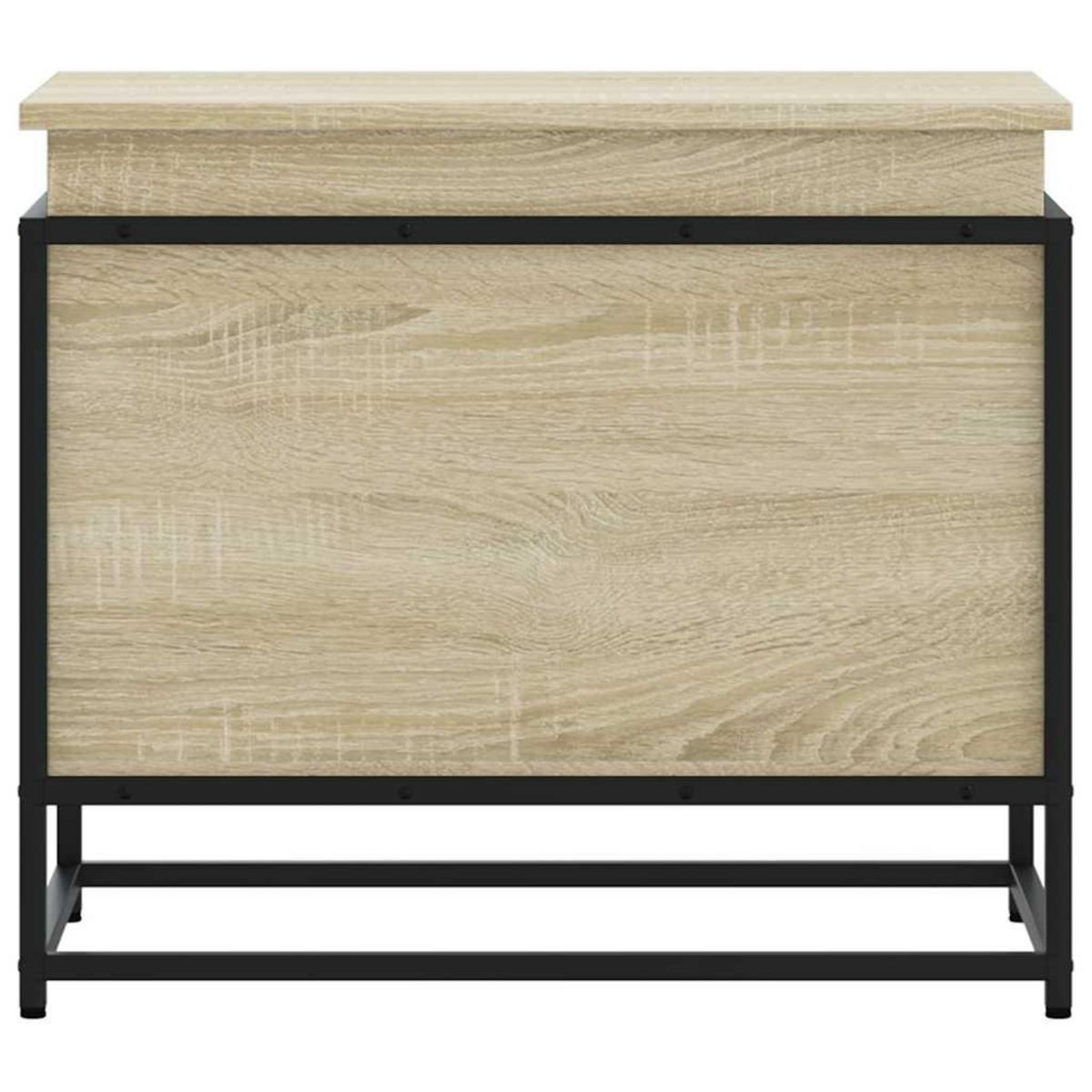 VIDAXL Boîte de rangement avec couvercle chene sonoma bois ingenierie