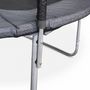 Voir la diapositive 3 : SWEEEK Trampoline rond Ø 250cm gris avec son filet de protection - Pluton - Trampoline de jardin 2.5m| Qualité PRO. | Normes EU.