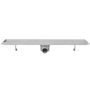 Voir la diapositive 4 : VIDAXL Drain de douche lineaire 2 pcs 730 x 140 mm Acier inoxydable
