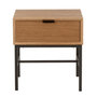 Voir la diapositive 2 : Paris Prix Table de Chevet en Bois  Guiseppe  51cm Naturel