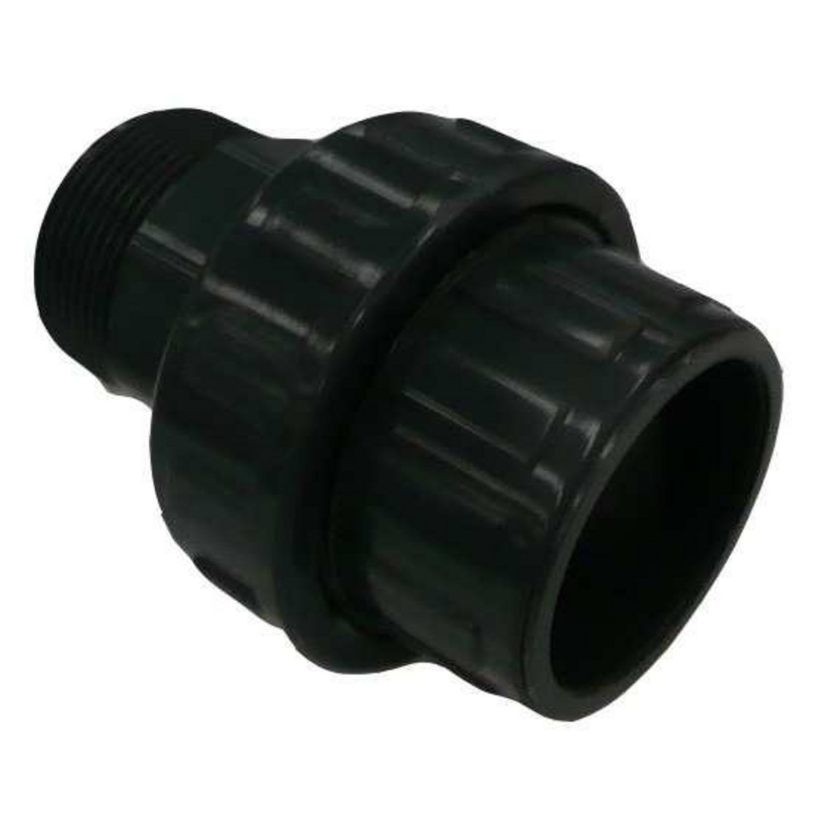 GRE Raccord PVC en 3 parties Ø50 macho 1  1/2 PN16