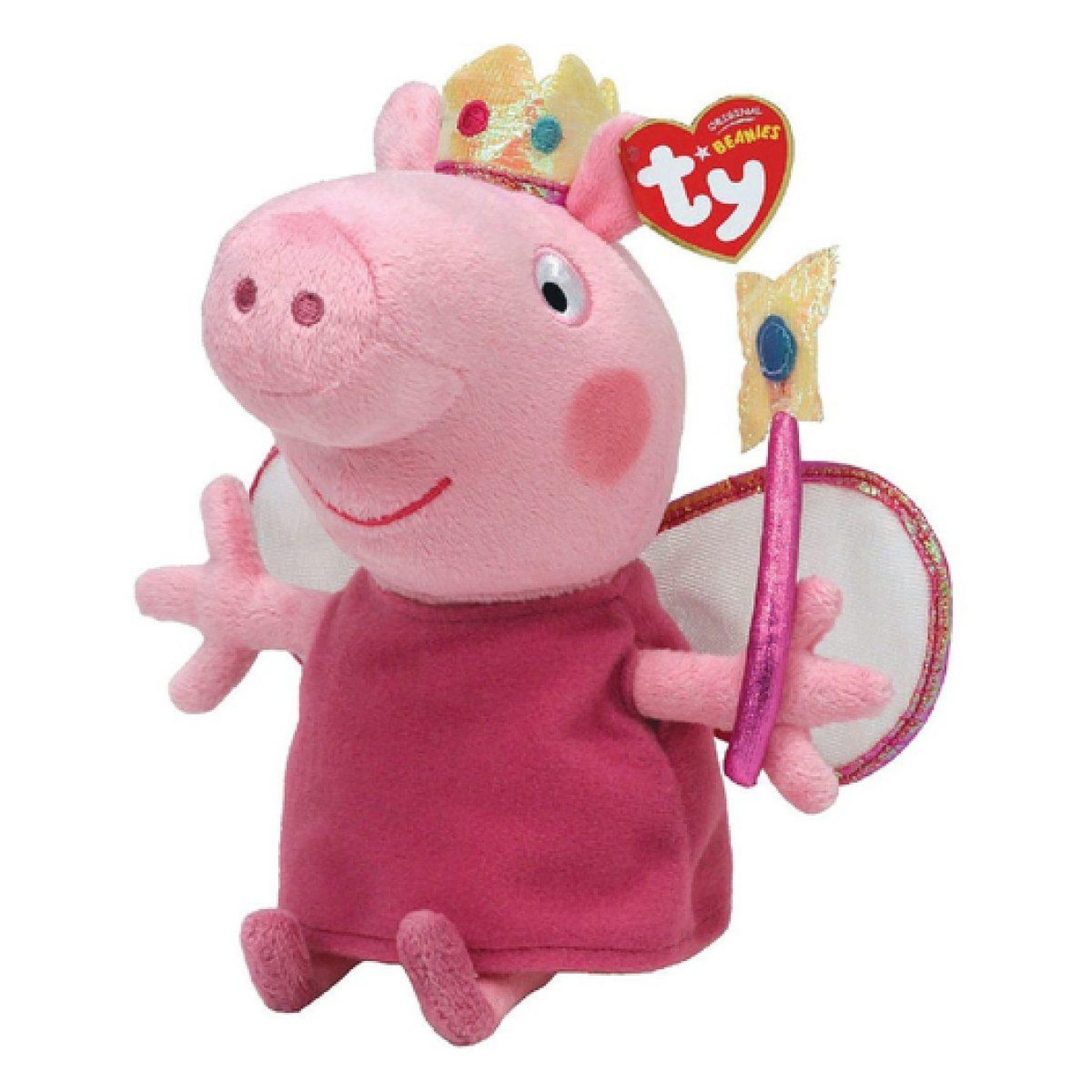 Ty Princess peppa - peppa pig petite peluche 16cm