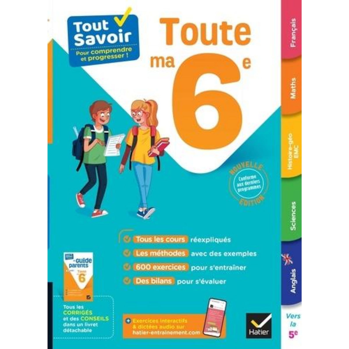 TOUTE MA 6E. AVEC LE GUIDE PARENTS DETACHABLE, Champetier Marjorie