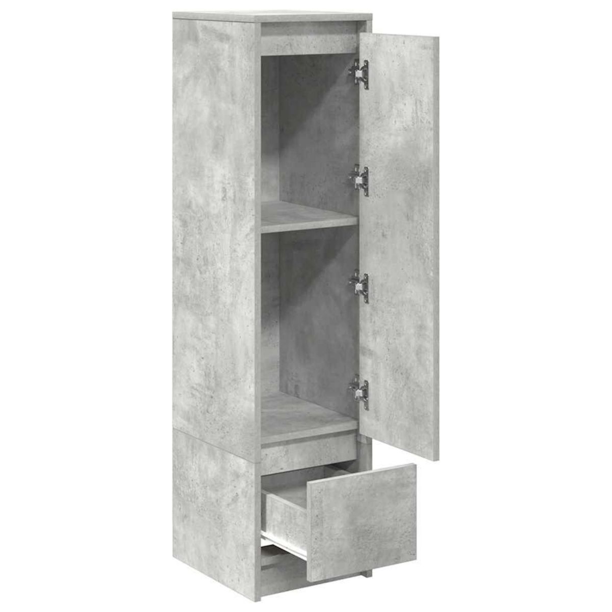 VIDAXL Buffet haut gris beton 29,5x34x119,5 cm bois d'ingenierie