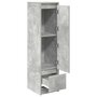 Voir la diapositive 5 : VIDAXL Buffet haut gris beton 29,5x34x119,5 cm bois d'ingenierie