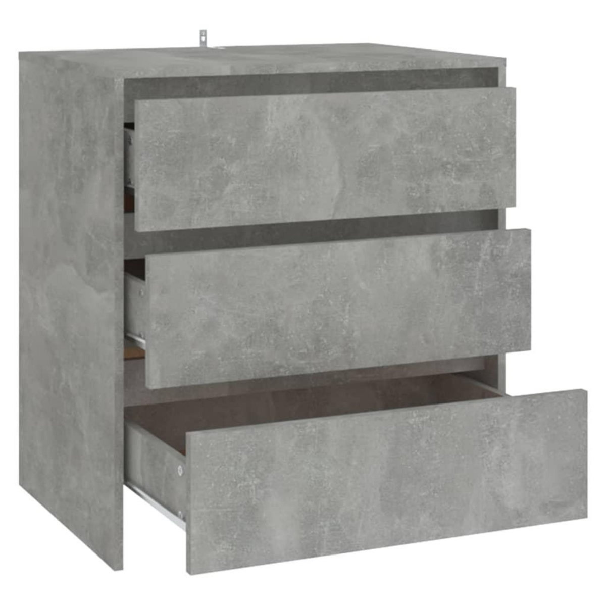 VIDAXL Buffet Gris beton 70x41x75 cm Bois d'ingenierie
