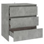 Voir la diapositive 5 : VIDAXL Buffet Gris beton 70x41x75 cm Bois d'ingenierie