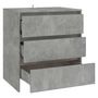 Voir la diapositive 5 : VIDAXL Buffet Gris beton 70x41x75 cm Bois d'ingenierie