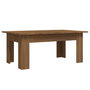 Voir la diapositive 2 : VIDAXL Table basse Chene marron 100x60x42 cm Bois d'ingenierie