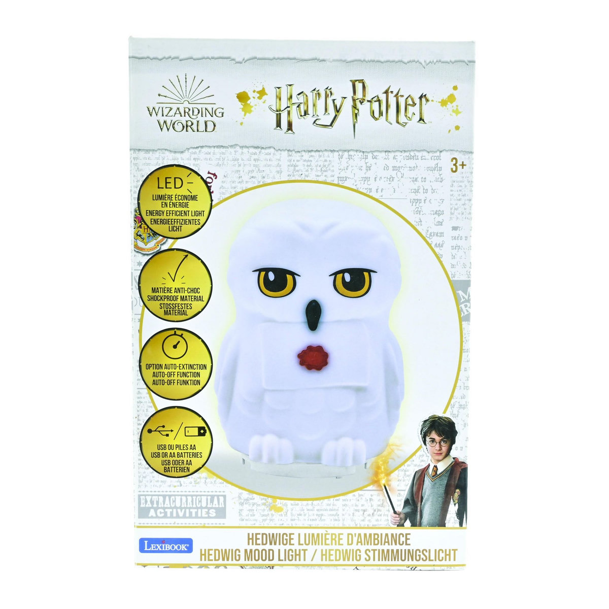 Lexibook Veilleuse en 3D avec diffusion lumière en couleurs