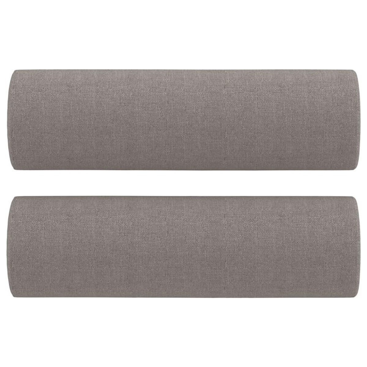 VIDAXL Canape 2 places avec oreillers decoratifs taupe 140 cm tissu