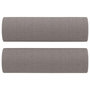 Voir la diapositive 5 : VIDAXL Canape 2 places avec oreillers decoratifs taupe 140 cm tissu