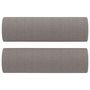 Voir la diapositive 5 : VIDAXL Canape 2 places avec oreillers decoratifs taupe 140 cm tissu