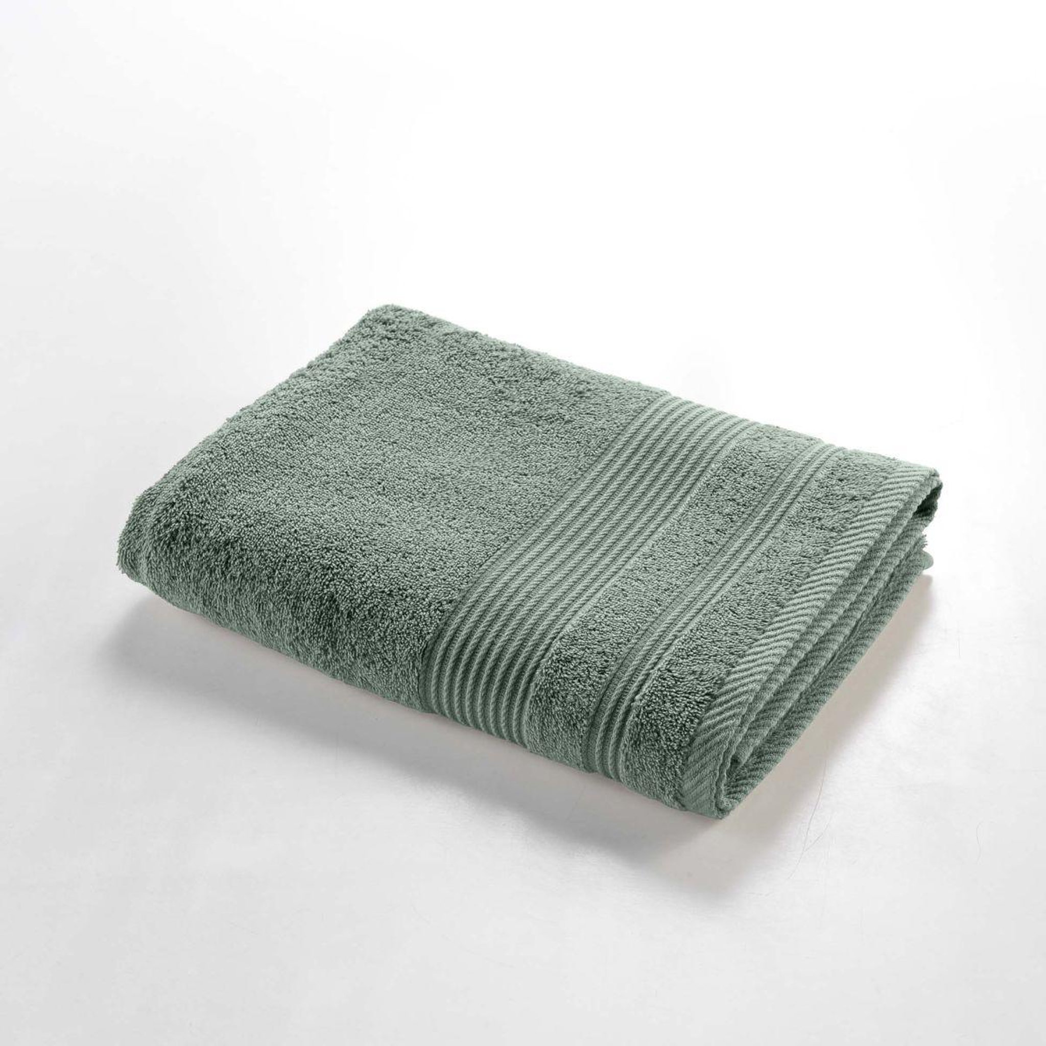 Voir la diapositive 2 : Douceur d'Intérieur Drap de douche  tendresse  70x130cm vert cèdre