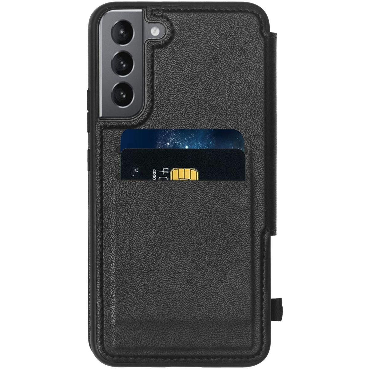 ADEQWAT Etui Samsung S22+ Cuir noir