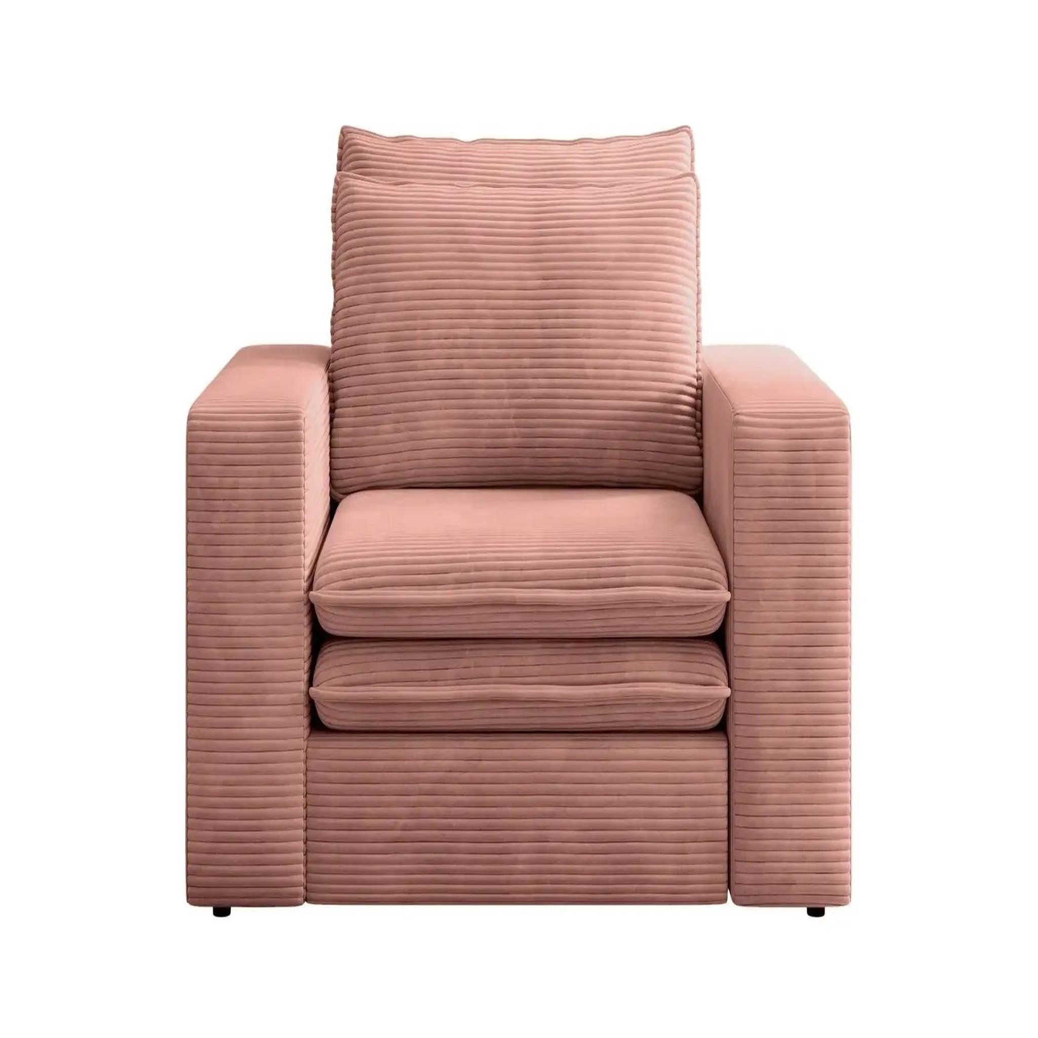 Voir la diapositive 1 : CASANOVA PARIS Oscar - fauteuil en velours côtelé