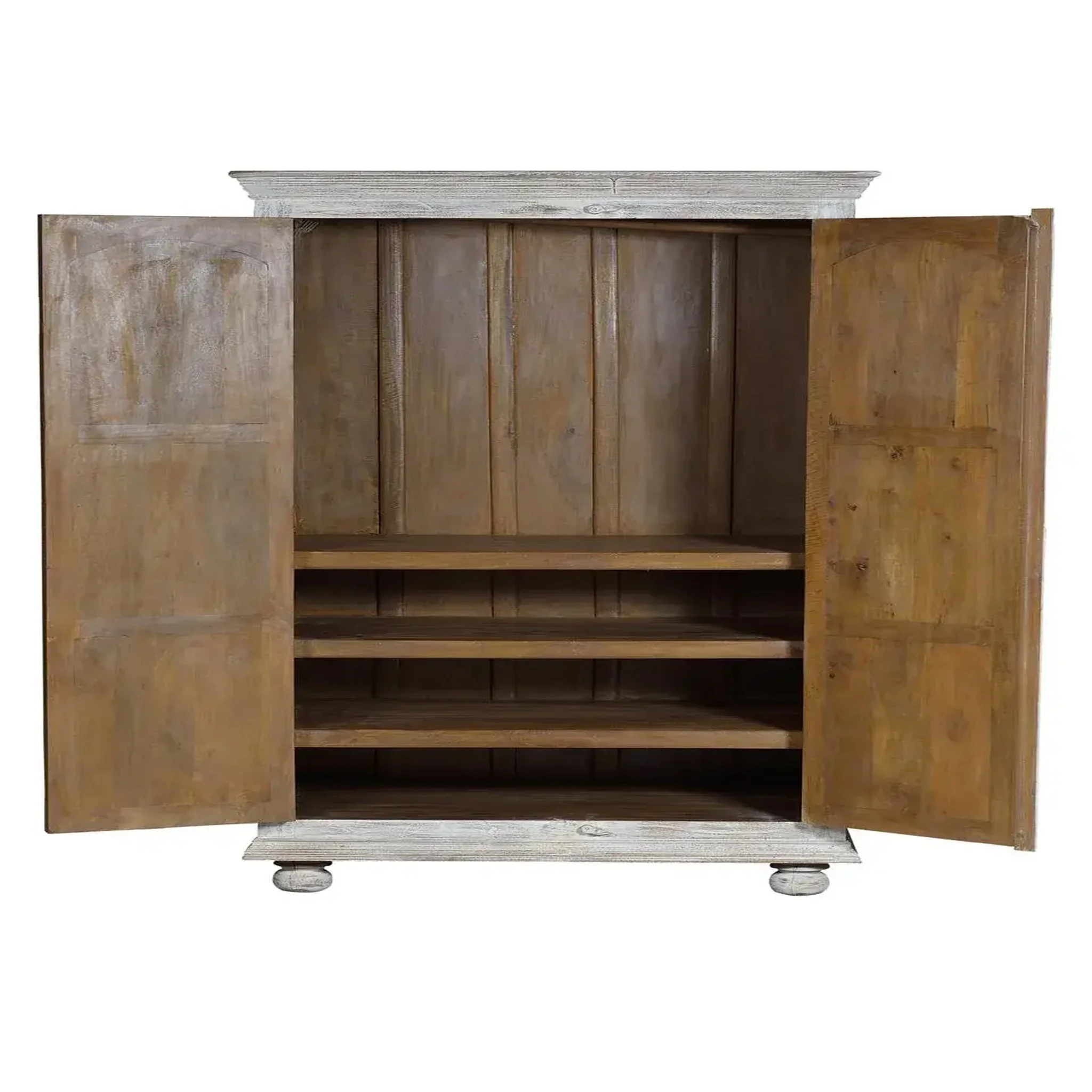 Voir la diapositive 2 : GINER Y COLOMER SL Armoire en bois de manguier 114cm style rustique vintage
