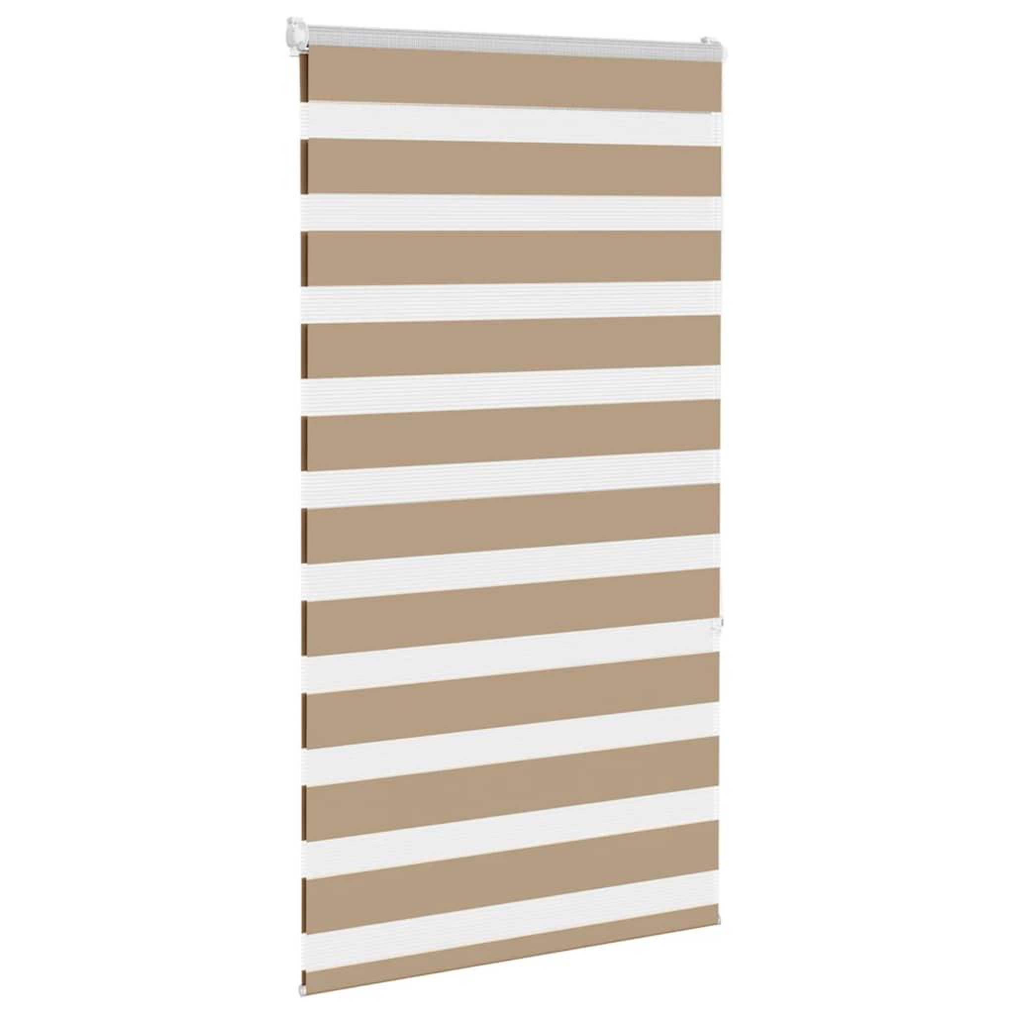 Voir la diapositive 3 : VIDAXL Store zebre marron sable largeur du tissu 75,9 cm polyester
