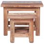 Voir la diapositive 3 : VIDAXL Tables gigognes 2 pcs bois d'acajou massif