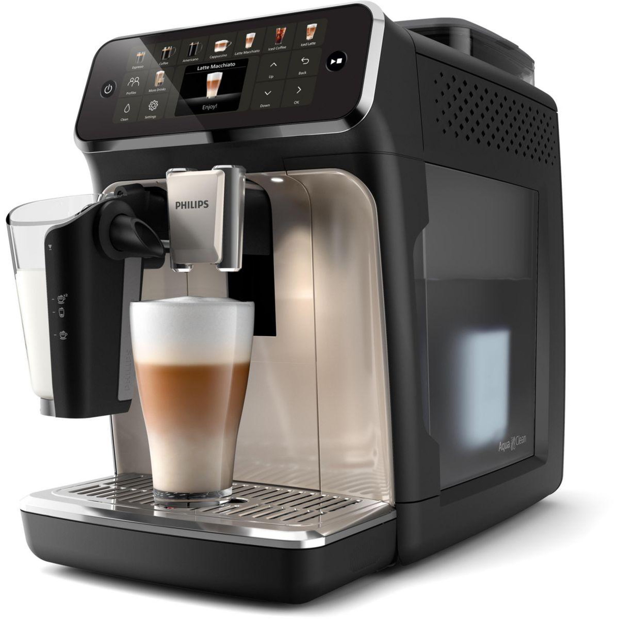 Voir la diapositive 2 : Philips Expresso broyeur lattego silentbrew ep5547/90