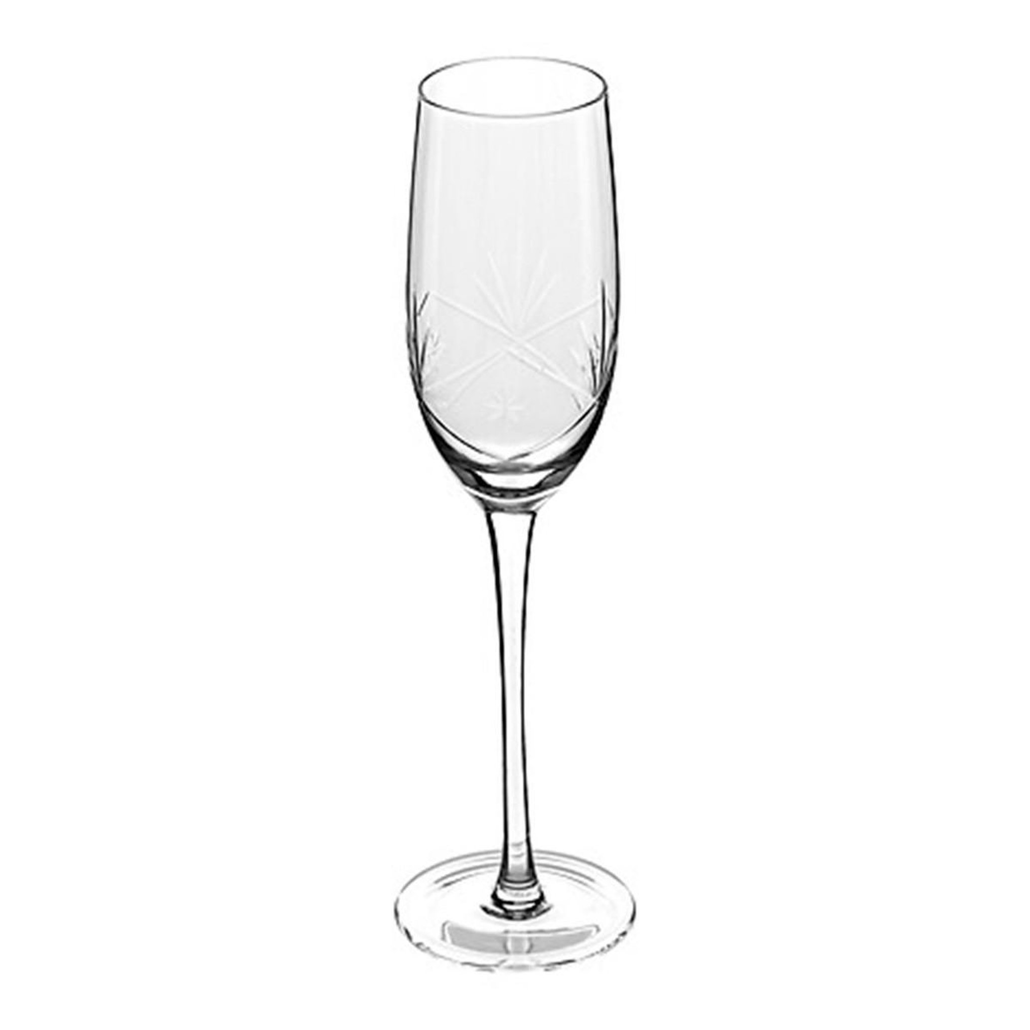 Voir la diapositive 2 : SECRET DE GOURMET Lot de 6 flûtes à champagne design  victoria  21cl transparent