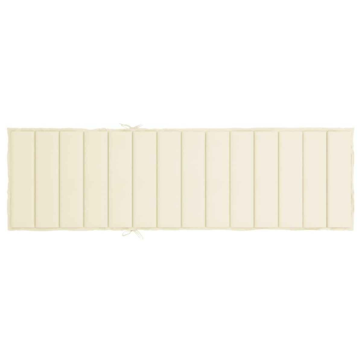 VIDAXL Coussin de chaise longue creme 200x50x3 cm tissu oxford