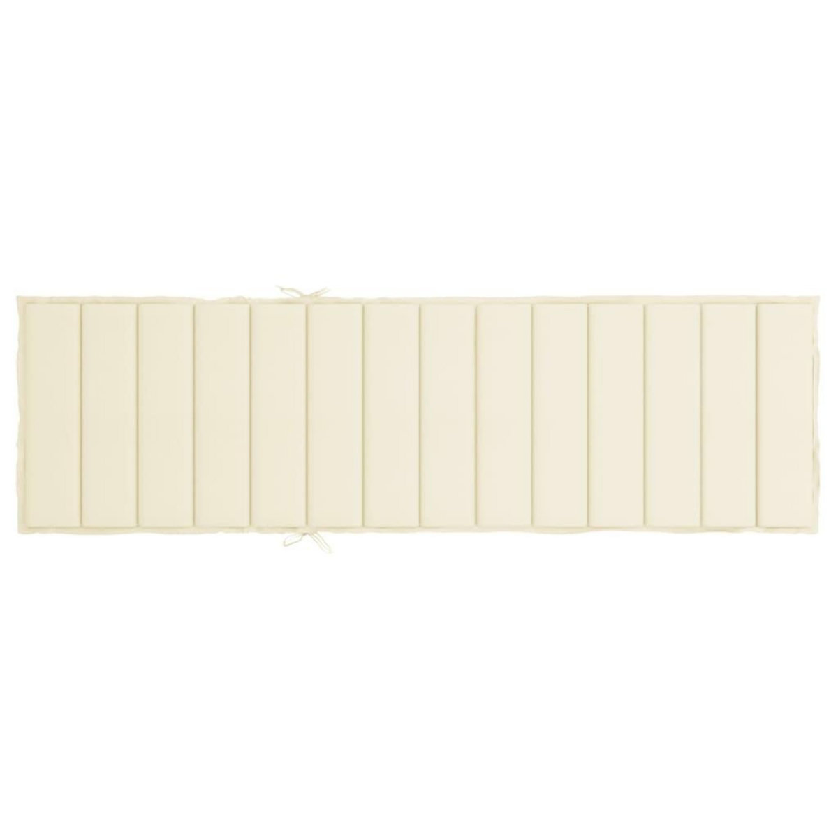 VIDAXL Coussin de chaise longue creme 200x50x3 cm tissu oxford