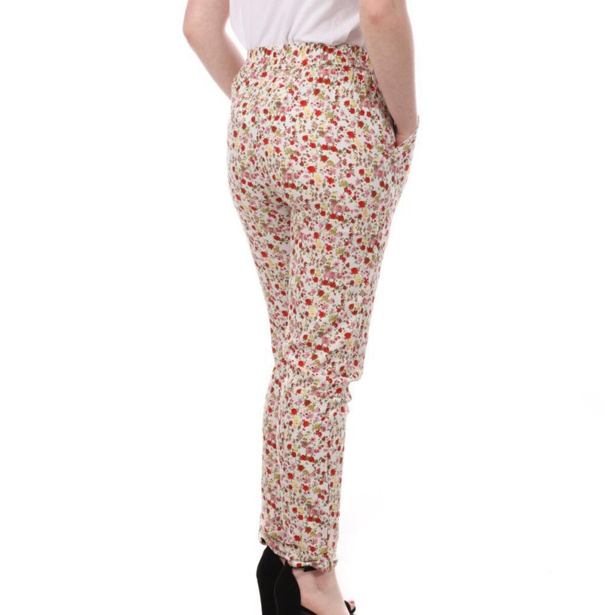 Vero Moda Pantalon  Imprimé Floral Femme Vero Moda Easy