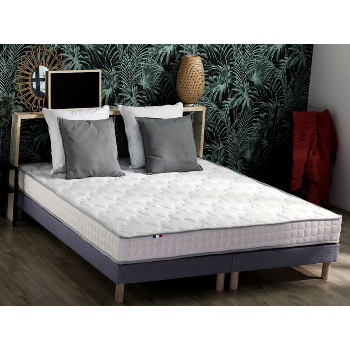 Matelas mousse 160x200 cm accueil latex, 3 zone AVIGNON