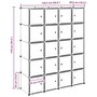 Voir la diapositive 6 : VIDAXL Cubes de rangement 20 pcs avec tiges de suspension PP