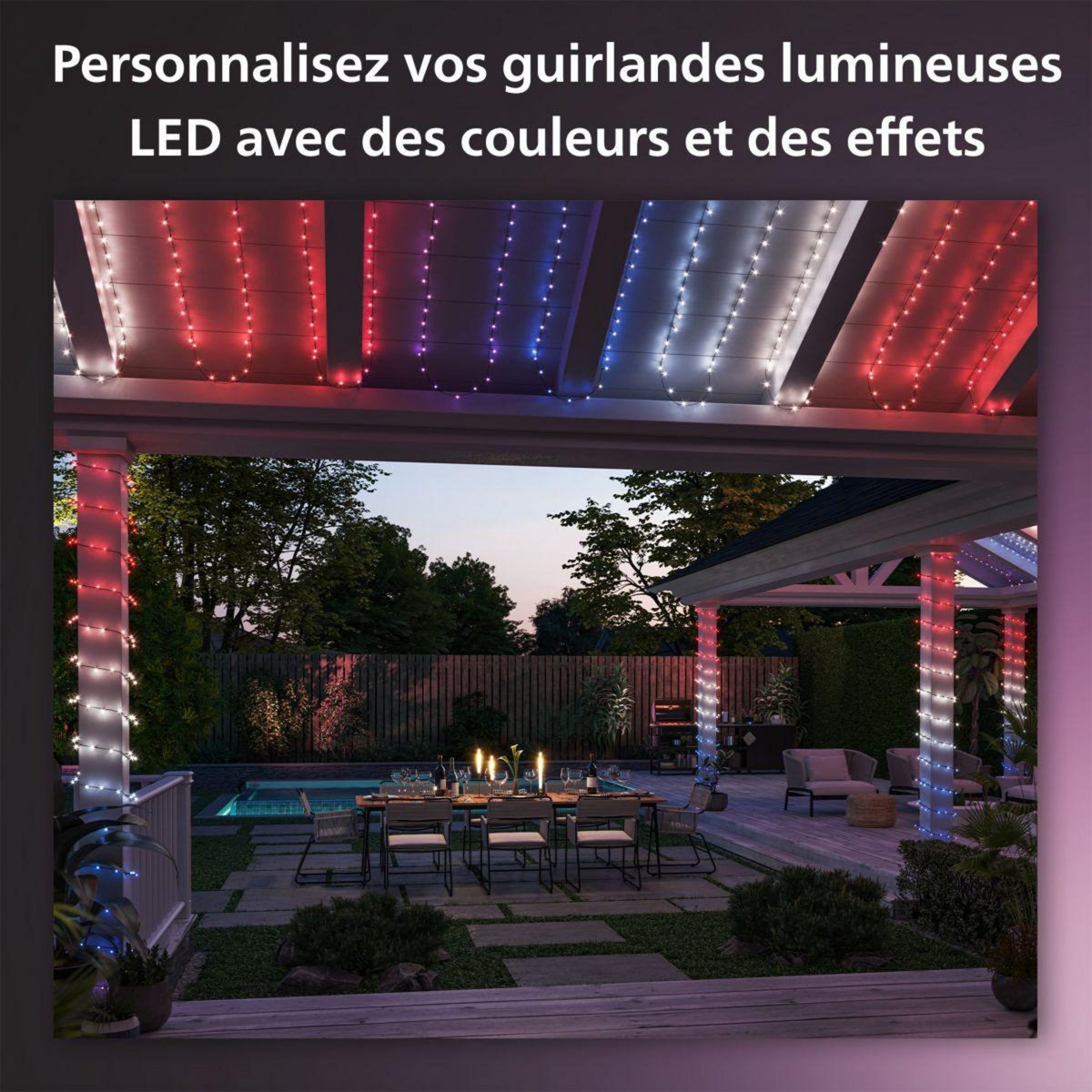 Philips Guirlande lumineuse HUE W&C 500 Leds Festavia
