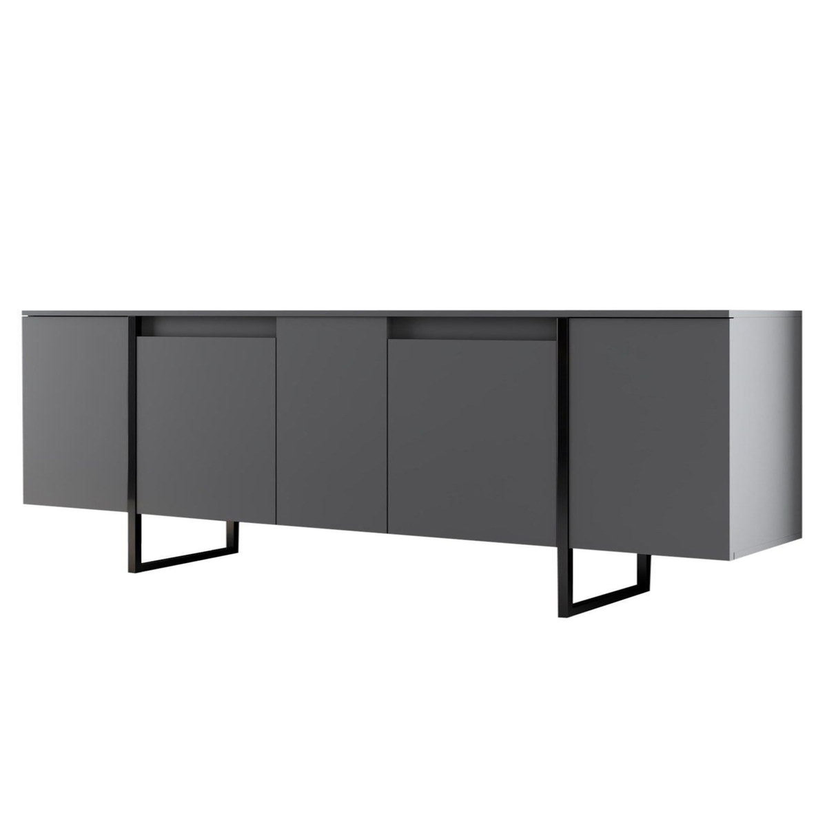 Habitat et Jardin Console en bois  Luxe  160 x 35 x 80 cm - Anthracite