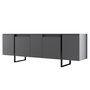 Voir la diapositive 1 : Habitat et Jardin Console en bois  Luxe  160 x 35 x 80 cm - Anthracite