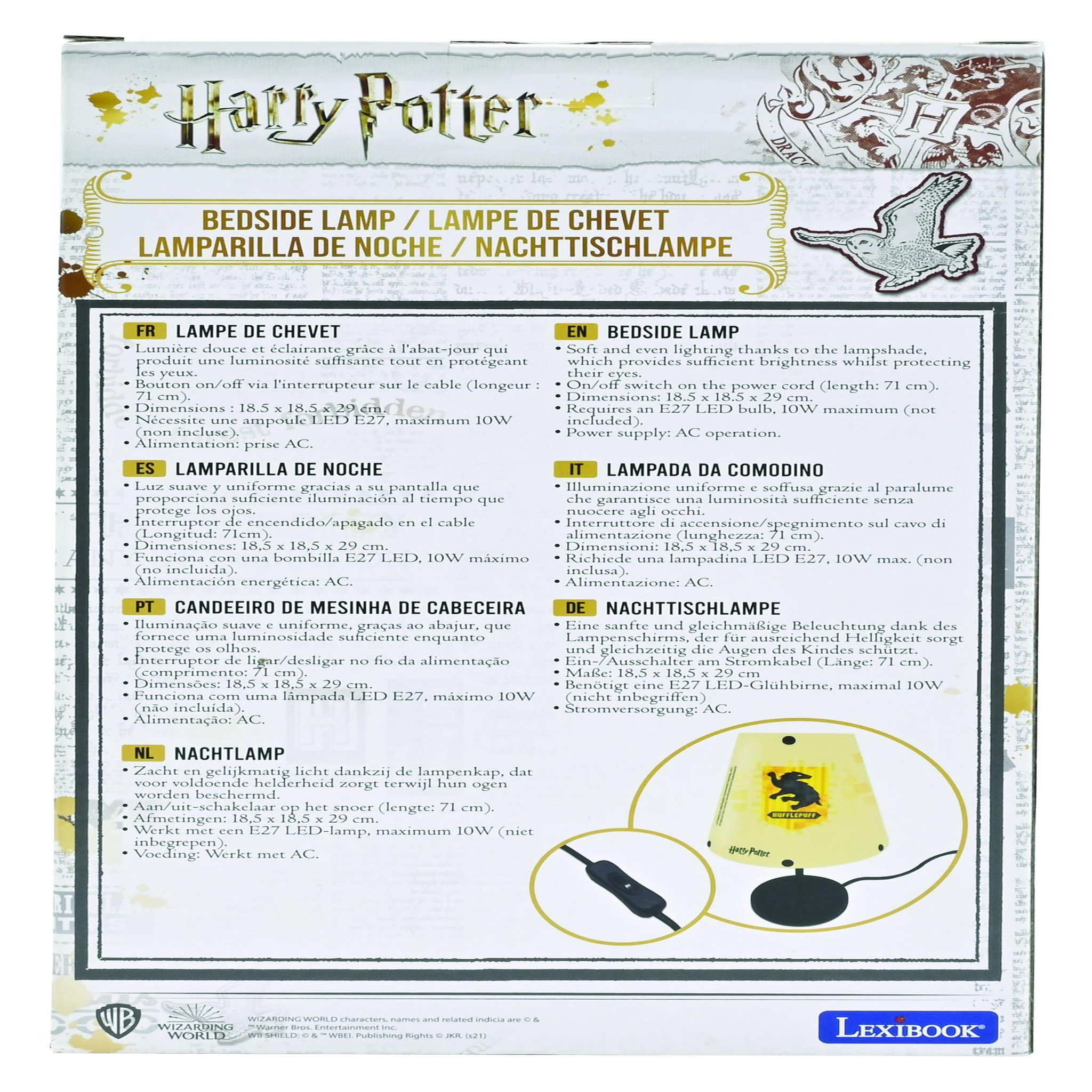 Voir la diapositive 6 : Lexibook Lampe de chevet Harry Potter