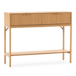VS VENTA-STOCK Table console Lluvia 2 tiroirs effet Chêne