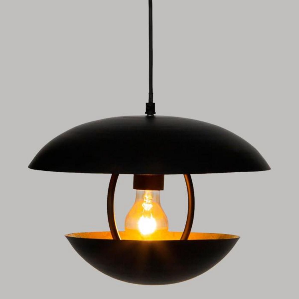 ATMOSPHERA Lampe Suspension en Métal  Estee  33cm Noir