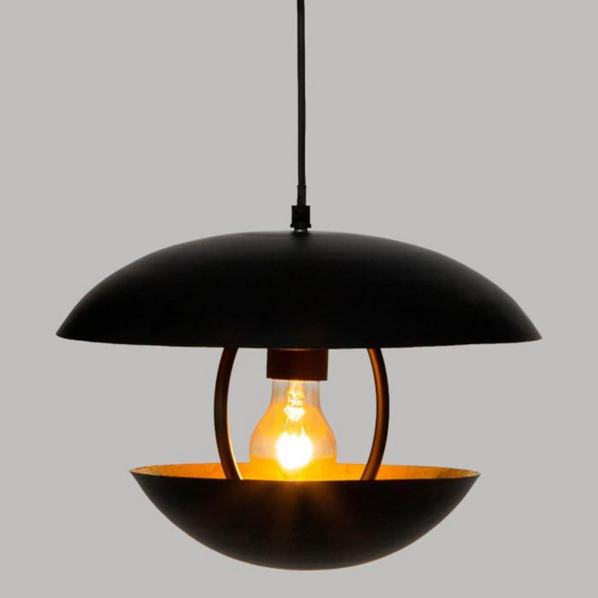 ATMOSPHERA Lampe Suspension en Métal  Estee  33cm Noir