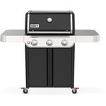 Weber Barbecue gaz Genesis E-315 noir inox 3 brûleurs sur chariot, 68x48 cm