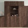 Voir la diapositive 1 : VIDAXL Buffet haut chene marron 70x42,5x185 cm bois d'ingenierie